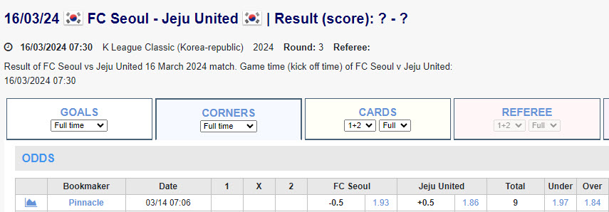 Soi kèo phạt góc Seoul vs Jeju Utd, 14h30 ngày 16/3 - Ảnh 1